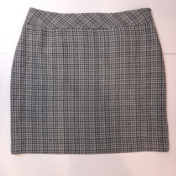 🍁TRES YOU Tweed Pencil Skirt Above Knee Length - Picture 9 of 11